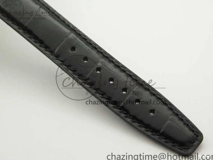 MIROTIME 0322 Affordable Portofino Automatic SS FKF 1:1 Best Edition Black Dial on Black Leather Strap A 7136